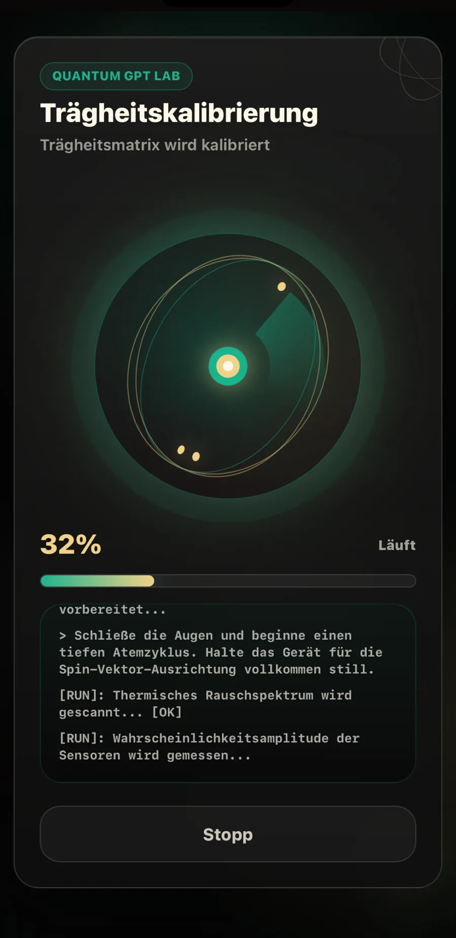 Anpassungsbildschirm mit Flash-, Pro- und Spin-Modellen