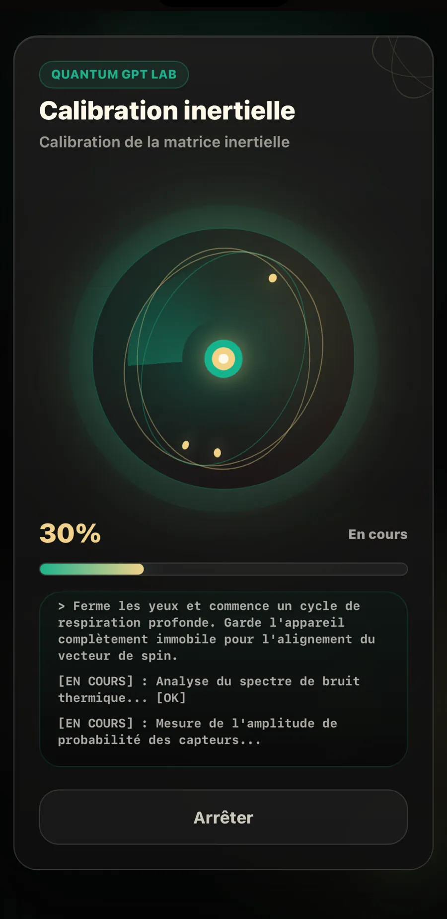Écran de personnalisation avec les modèles Flash, Pro et Spin